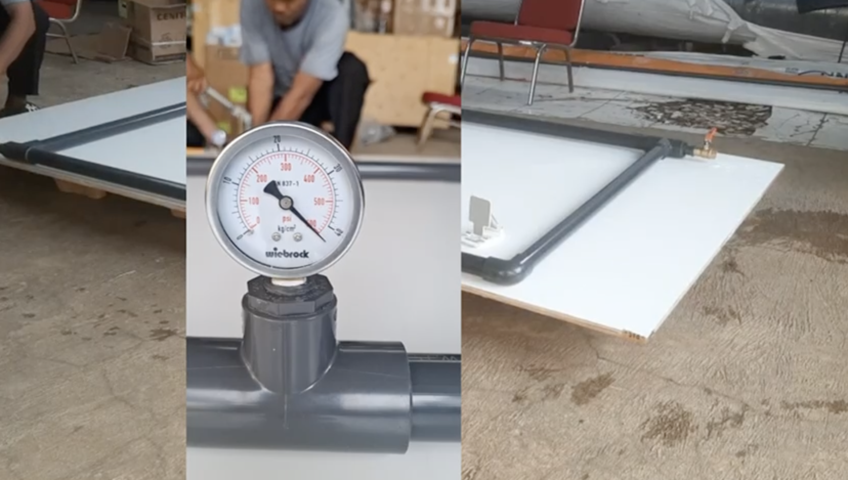 Hydrotest pada Pipa UPVC