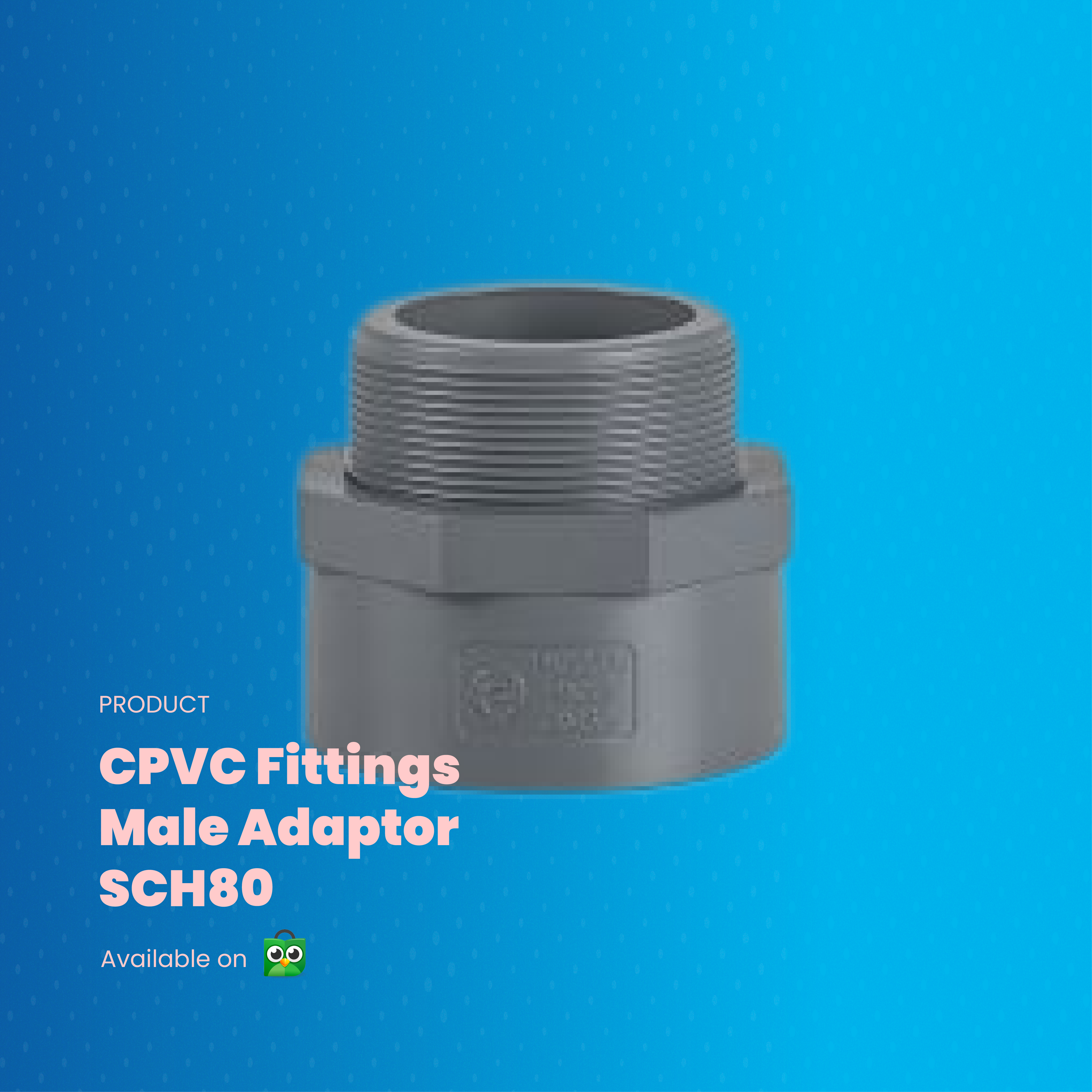 CPVC Male Adaptor SCH80