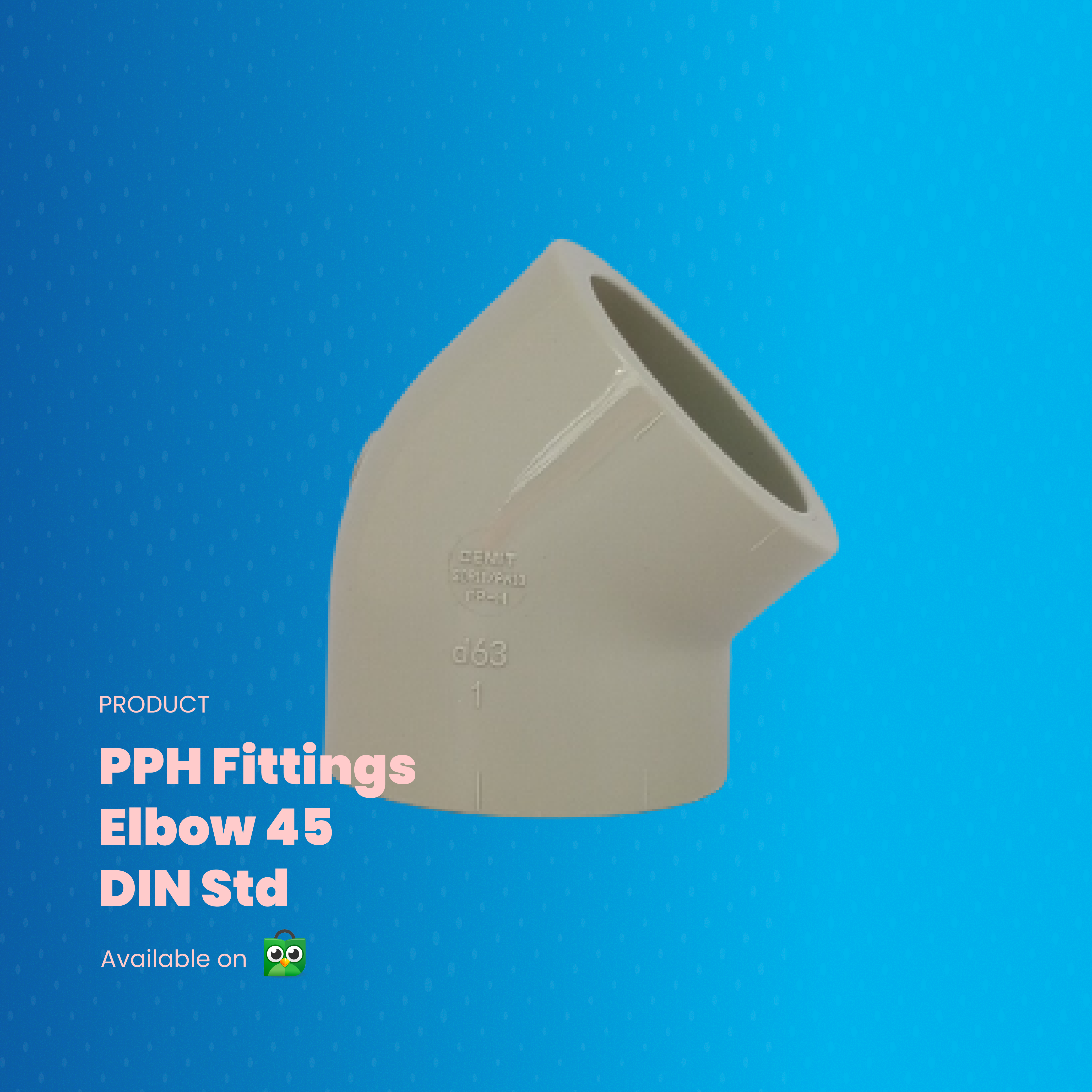 PPH Elbow 45 DIN Std