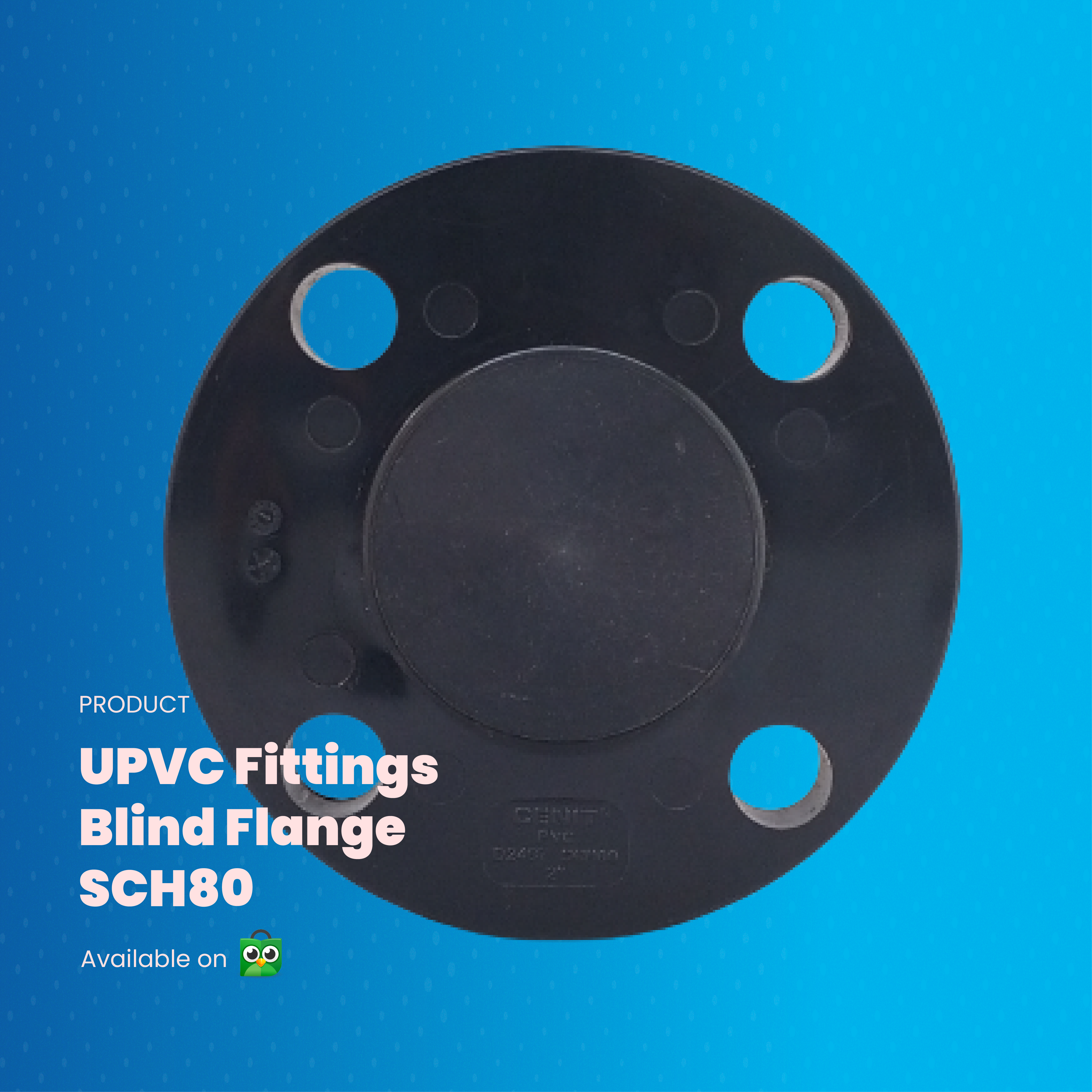 UPVC Blind Flange SCH80
