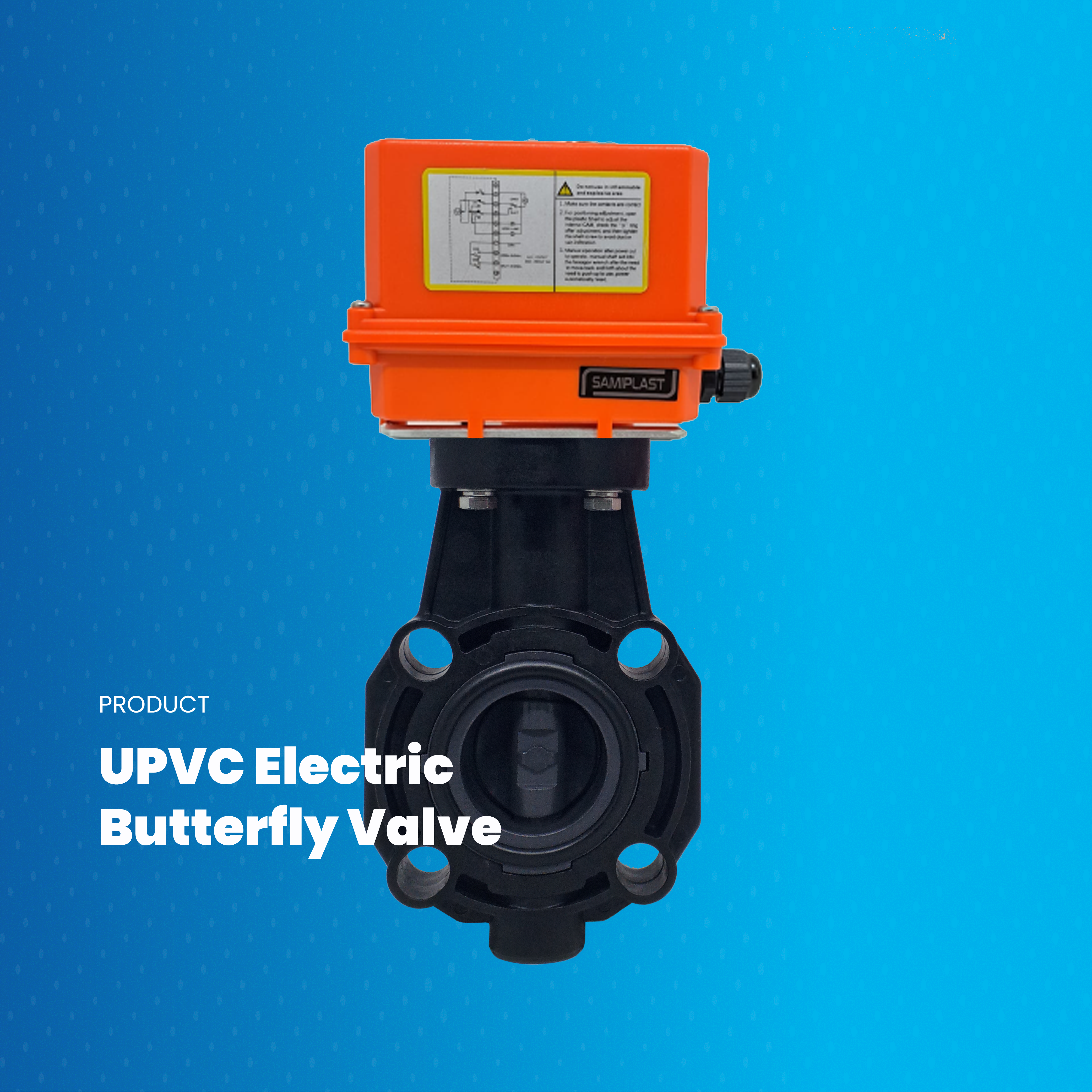 UPVC Electric Butterfly Valve
