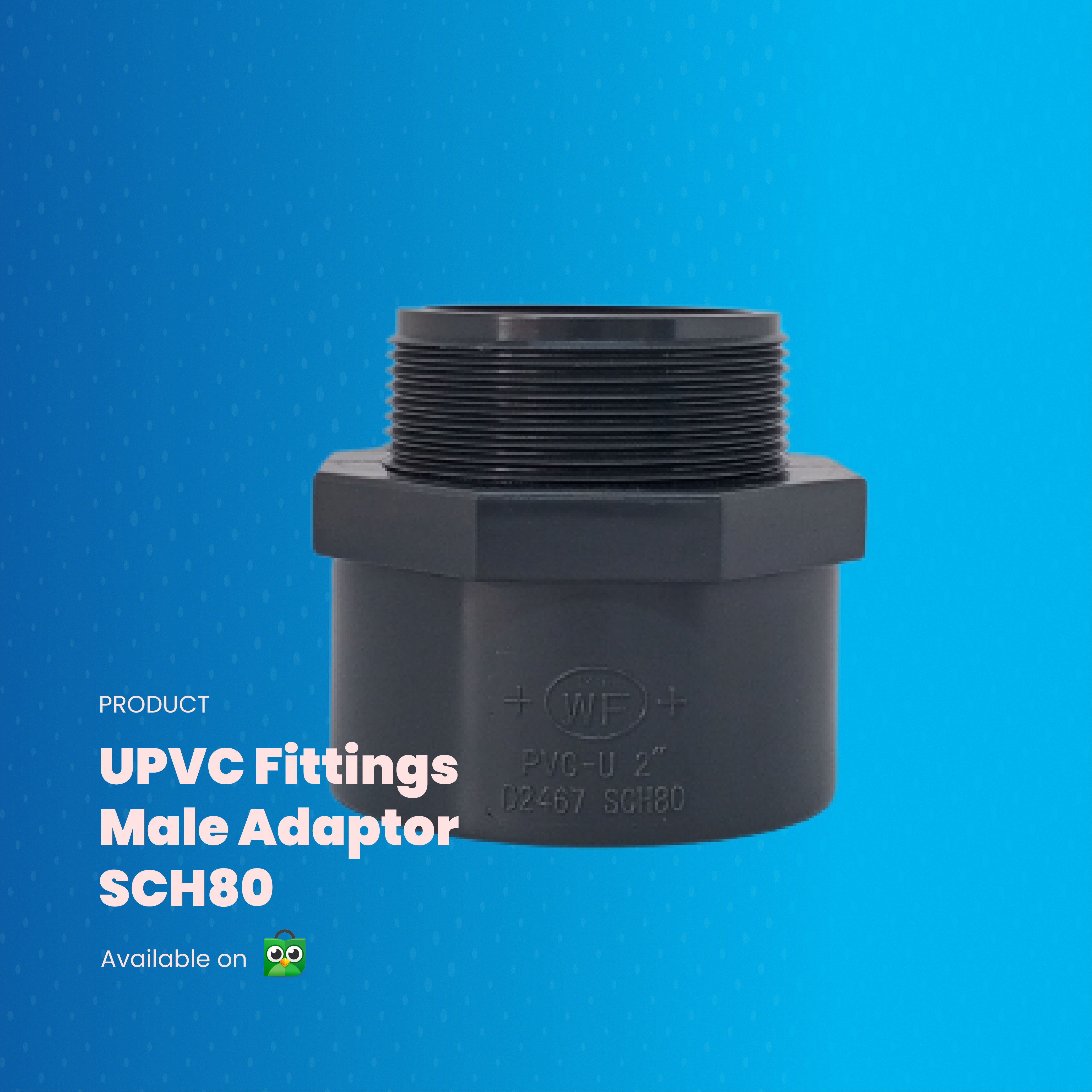 UPVC Male Adaptor SCH80