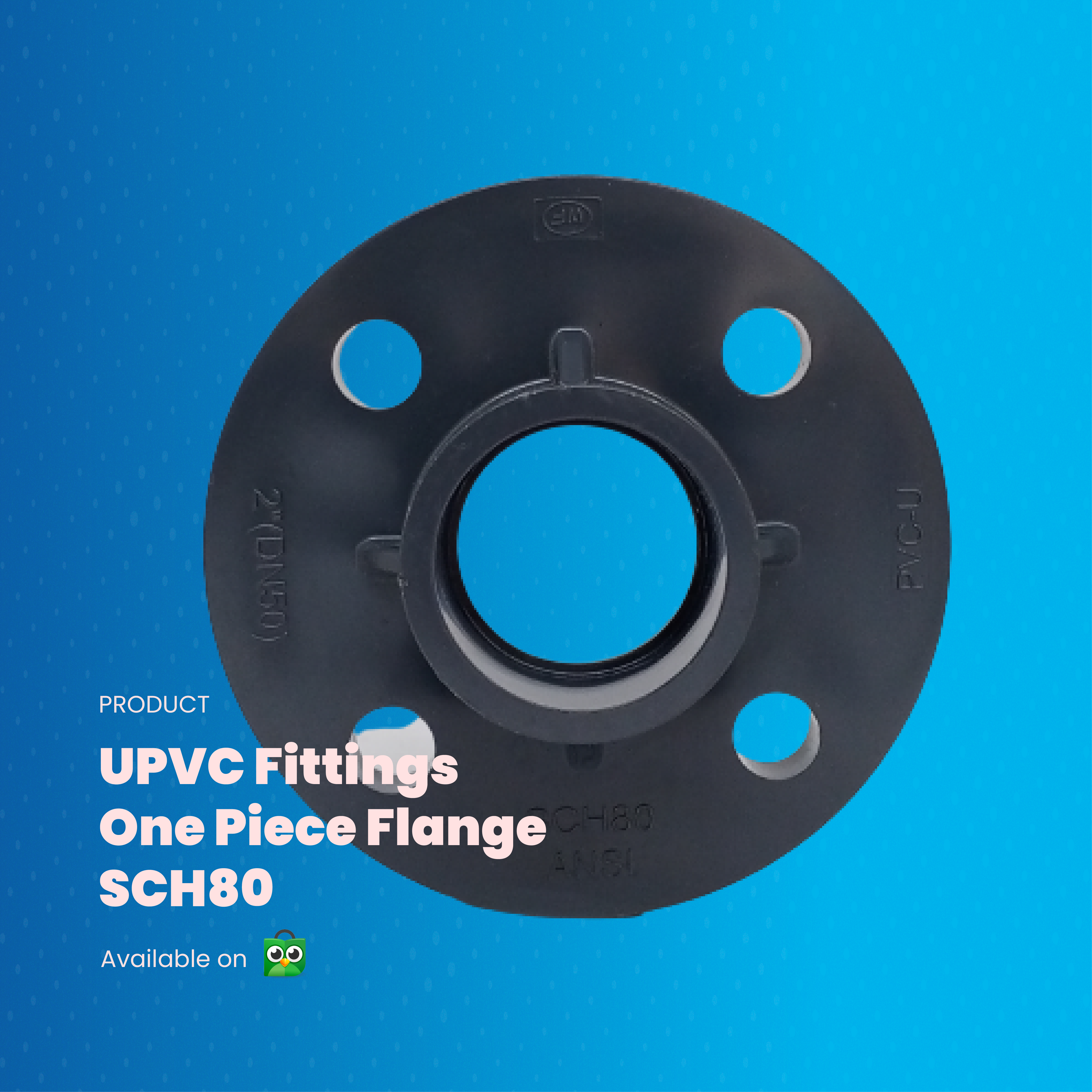 UPVC One Piece Flange SCH80